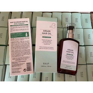 (สั่งในไลฟ์ลด100) Raip r3 Argan oil baby 100ml. ออยล์ใส่ผมสุดฮิตจากเกาหลี