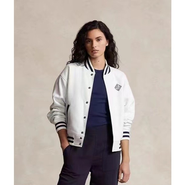 RL Women Small Horse เสื้อแจ็คเก็ตแขนยาว เสื้อกันหนาวปักลําลอง