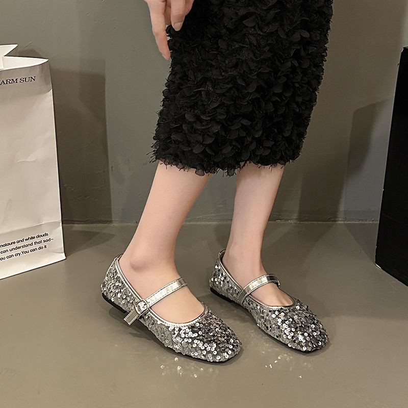 Mary Jane Shoes Soft Sole Peas Shoes French Casual Summer Premium