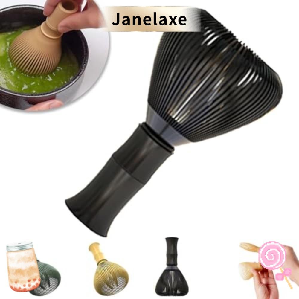 Janelaxe932 Matcha Whisk, ปัดเรซิน ABS แบบใช้ซ้ําได้, พร้อมที่ปัดแปรงชาเกรดอาหาร