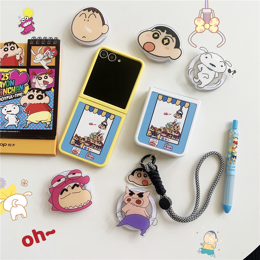 Crane Machine 2in1 Hard Case สําหรับ Samsung Z Flip 6 Z Flip 5 กรณี PC กันกระแทกโทรศัพท์กลับน่ารักกรณีฝาครอบ