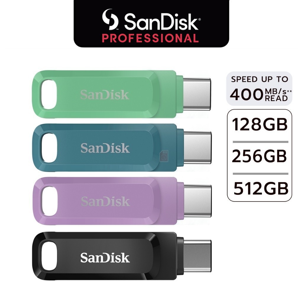 SanDisk Ultra Dual Drive Luxe USB Type-C 128GB 256GB 512GB Speed 400MB/s Flash Drive for iPhone15