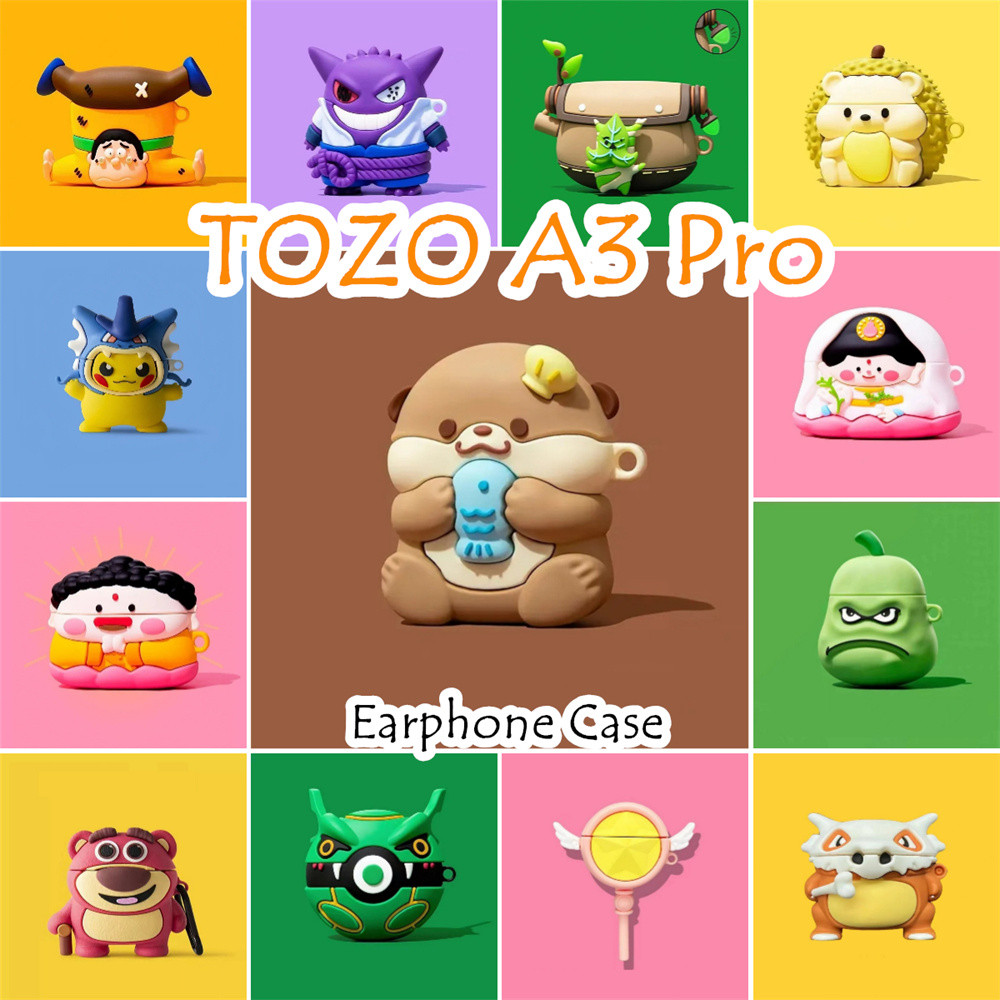 READY STOCK!นําไปใช้กับ TOZO A3 Pro เคส Case เคสหูฟัง การ์ตูนน้ําเย็น ซิลิโคนนุ่ม เคส เคสหูฟัง NO.3