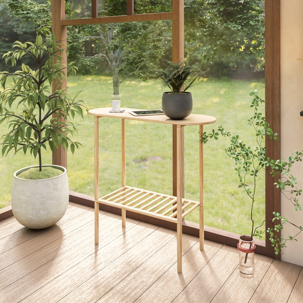 Koncept Furniture ชั้นวาง KC-PLAY รุ่น OMYNI / 92 cm. สีไม้ธรรมชาติ (98x35x92 ซม.)  แบรนด์ KONCEPT F