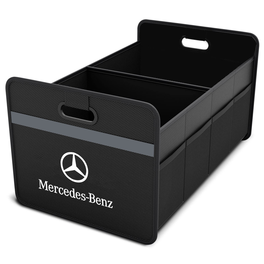 Simple Deluxe Car Trunk Organizer,ทําจากกันน้ํา 600D Oxford โพลีเอสเตอร์,เหมาะสําหรับMercedes-Benz ABCES Class GLA GLB GLC GLS GLE