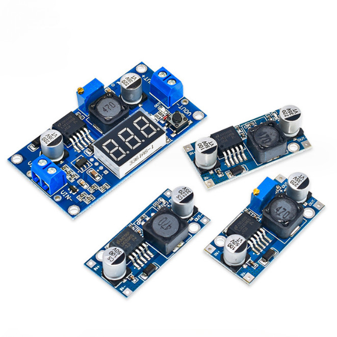 Lm2596 Lm2596S Voltmeter Adj HVS CC/CV โมดูลพาวเวอร์ซัพพลาย Dc-Dc Step-Down โมดูล 5V/12V/24V สามารถป