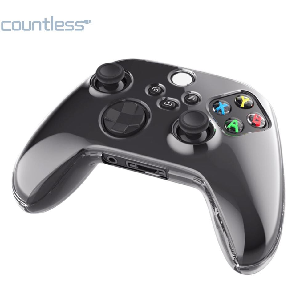 Anti-slip Transparent Skin Housing Case เคสคริสตัลใสสําหรับ Xbox Series X/S A [counterless.th]