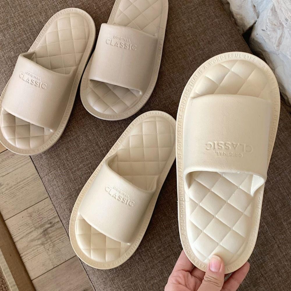 แฟนซิน รองเท้าแตะใส่ในบ้าน,รองเท้าแตะ อีวา นุ่มเรียบง่าย,แฟชั่นระบายอากาศลื่นรองเท้าสวนลําลองผู้หญิงผู้ชาย