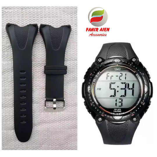 RUBBER STRAP WATCH STRAP Q&Q M010/QNQ M010/QQ M010 WATCH STRAP Q&QM010