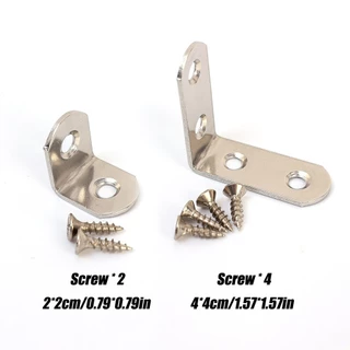 Stainless Steel L-shaped Right-angle Corner Code Fixed Bracket Furniture Connector Bathroom Thickened Partition Corner