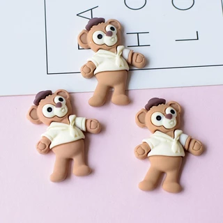 9ชิ้น/แพ็คการ์ตูนหมีรูปร่างอาหารรองเท้าเสน่ห์สําหรับรองเท้าหัวเข็มขัดน่ารักอุปกรณ์รองเท้าตกแต่ง