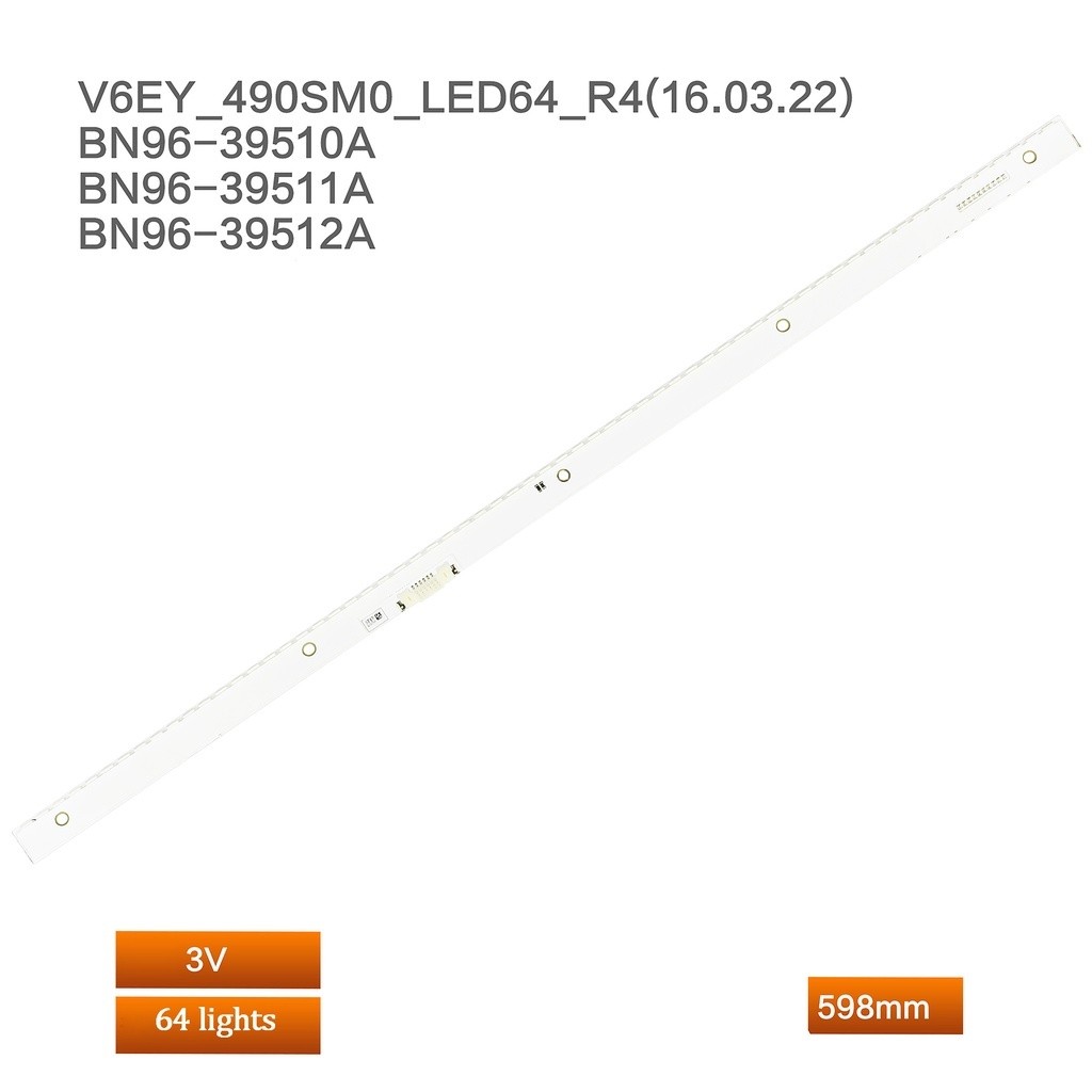 1 PCs LCD LED backlight strip สําหรับ Samsung ua49k6800ajxxz ua49kc20sajxxz V6EY_490SM0-R4 BN96-3951