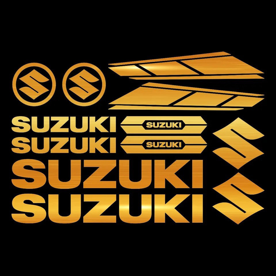 SUZUKI สติกเกอร์รถจักรยานยนต์เหมาะสําหรับ ซูซูกิ คุณ125 การปรับเปลี่ยนสกู๊ตเตอร์สะท้อนแสงกันน้ําตกแต่งขอบร่างกายสติกเกอร์