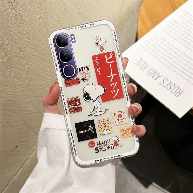 รูปแบบใหม่สําหรับ VIVO Y31 5G / Y21d / Y04s / Y04 / VIVO Y200 5G / Y19S แฟชั่นน่ารักการ์ตูน Snoopy โ