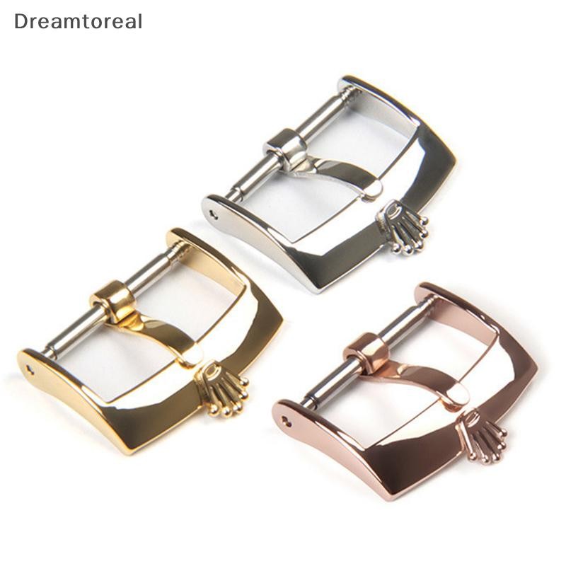 Demtl สแตนเลสสตีลนาฬิกาหัวเข็มขัด 16 มม.18 มม.20 มม.Silver Gold หนังนาฬิกาสายคล้อง Clasp อุปกรณ์เสริม OLA