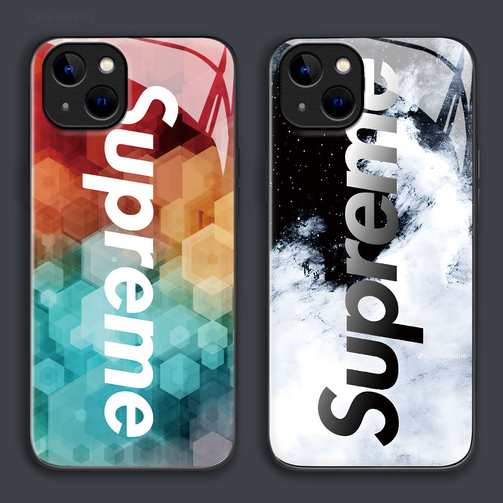 เคส For เคสแข็ง OPPO Reno 12 12F 11 11F 10 8 8T 8Z 7 7Z 6Z 6 5 4 2 4Z 2F F11 F9 F7 F5 Pro Youth 4G 5G ออปโป้ Glass BLK