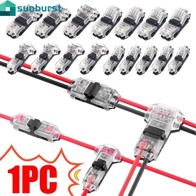 ขั้วต่อสายไฟแรงดันต่ํา-สายไฟ Crimp Terminals-H/Tประเภทขั้วต่อสายไฟ-Solderless Wire Splice Connector - สายไฟ 2Pin - สําหรับ 24-18AWG Cabe - LED Car Connectors