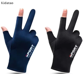 Kidatao Anti-UV ผู้ชายผู้หญิงถุงมือตกปลาถุงมือกีฬาฤดูใบไม้ผลิใหม่