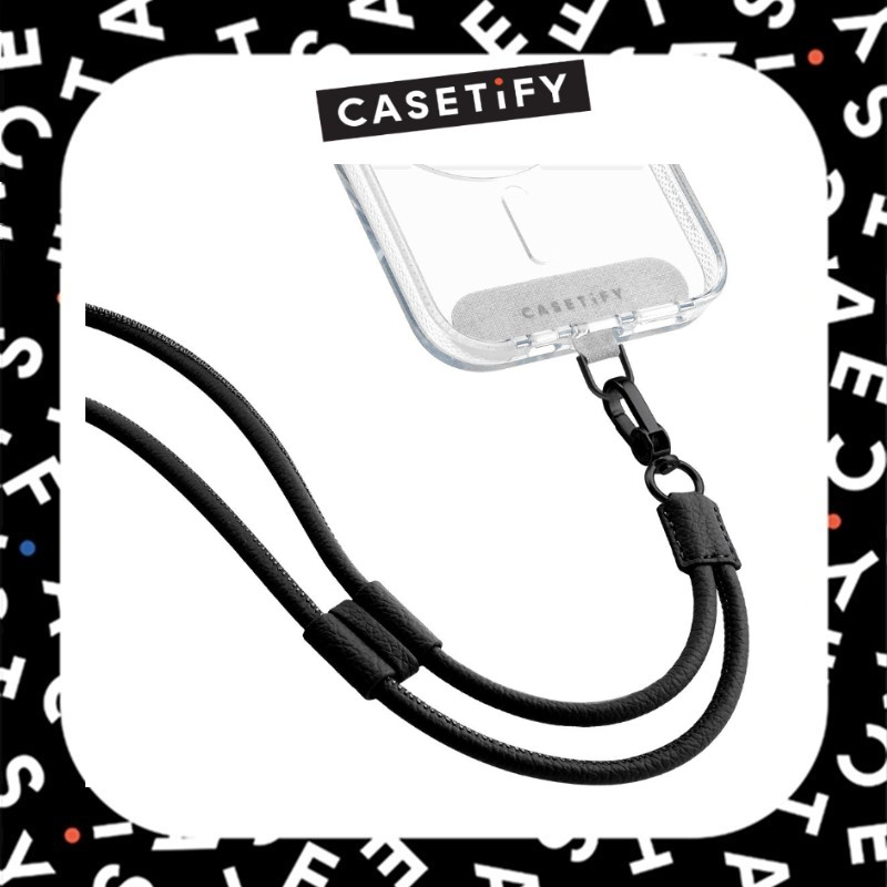 【Phone Charm】casetify สายหนัง Cross-Body Strap - Universal Phone Lanyard สายคล้องคอเปิดประทุน Airpods Pro โทรศัพท์ Charm โทรศัพท์แขวนเชือกสายคล้องคอ