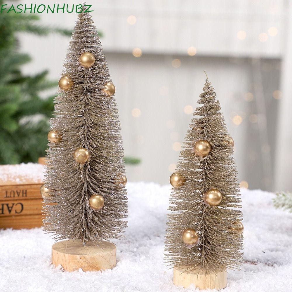 Fashionhubz ต้นคริสต์มาสขนาดเล็ก, พลาสติก DIY หัตถกรรมคริสต์มาสต้นไม้ขนาดเล็ก, การถ่ายภาพ Prop 15/20 ซม.เทศกาลประดิษฐ์ Xmas Pine Tree โรงแรมตกแต่งสํานักงาน