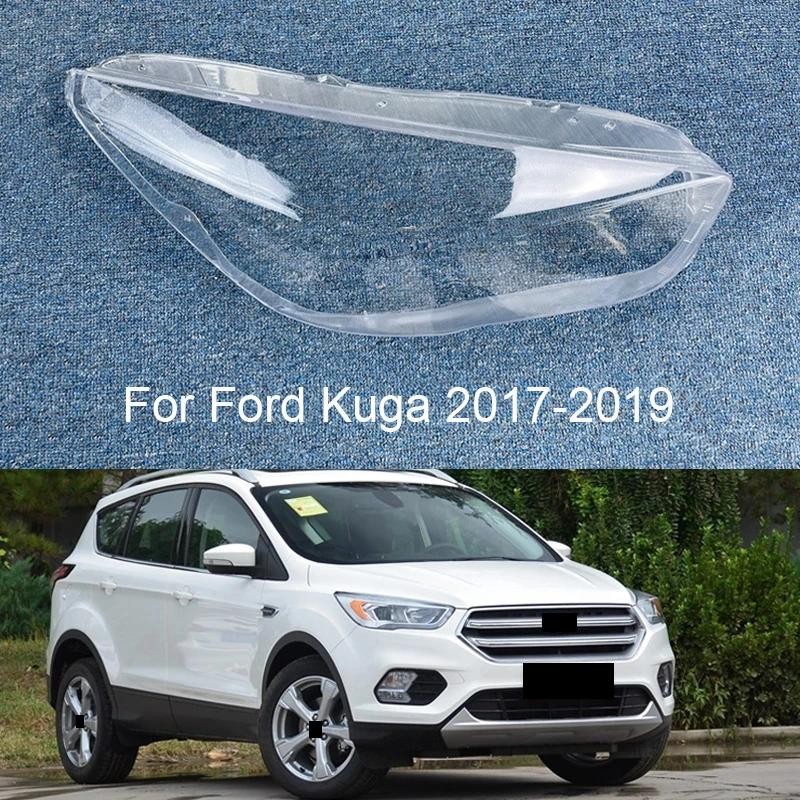 สําหรับ Ford Kuga Escape 2017 2018 2019 2020 ไฟหน้าโปร่งใสไฟหน้า Shell Faros Delanteros ฝาครอบรถ Acc