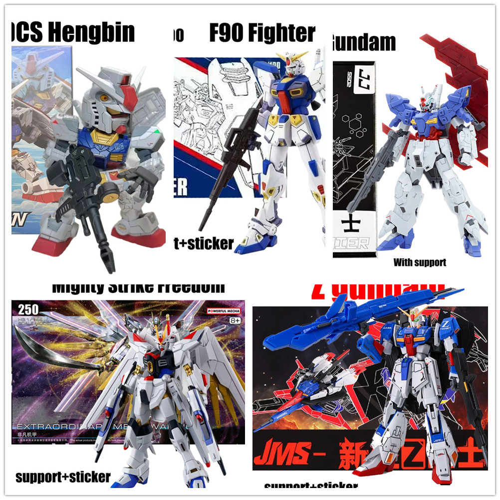 Zaku Gundam Mighty Strike Freedom Moon Gundam HG MG F90 SDCS RX-78F00 Hengbin Z Gundam Zeta Unicorn 