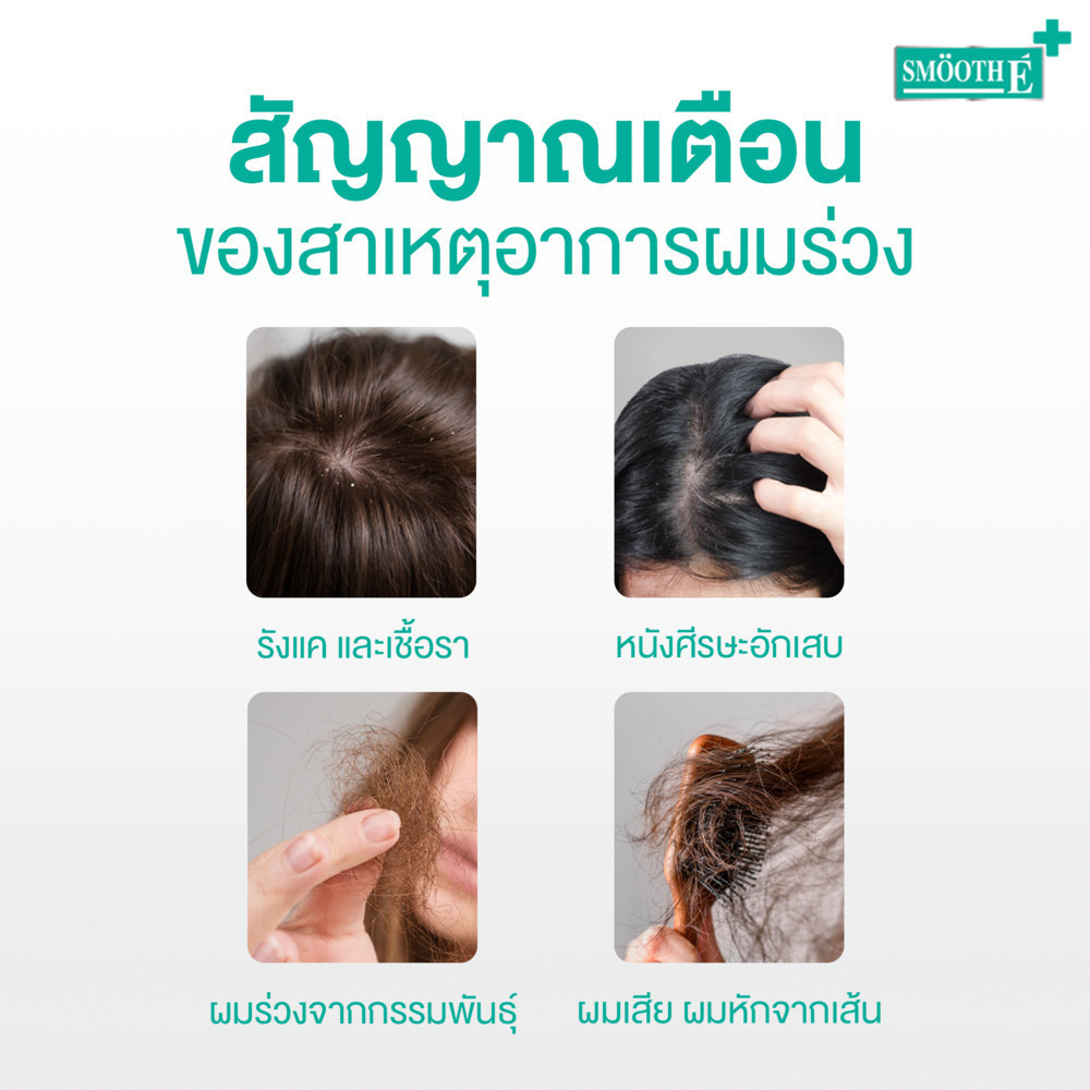 Smooth E Anti Hair Loss for Gentlemen Set แชมพูยา ลดผมร่วง กระตุ้นผมหนาจากราก ช่วยยับยั้งฮอร์โมน DHT สำหรับผู้ชาย