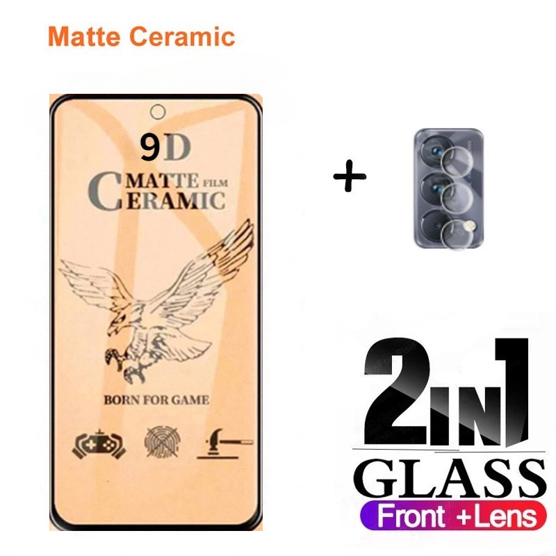 2 in 1 เซรามิคฟิล์มกระจกนิรภัยสําหรับ Samsung M35 5G Anti Scratch เลนส์ฟิล์มสําหรับ Samsung Galaxy G
