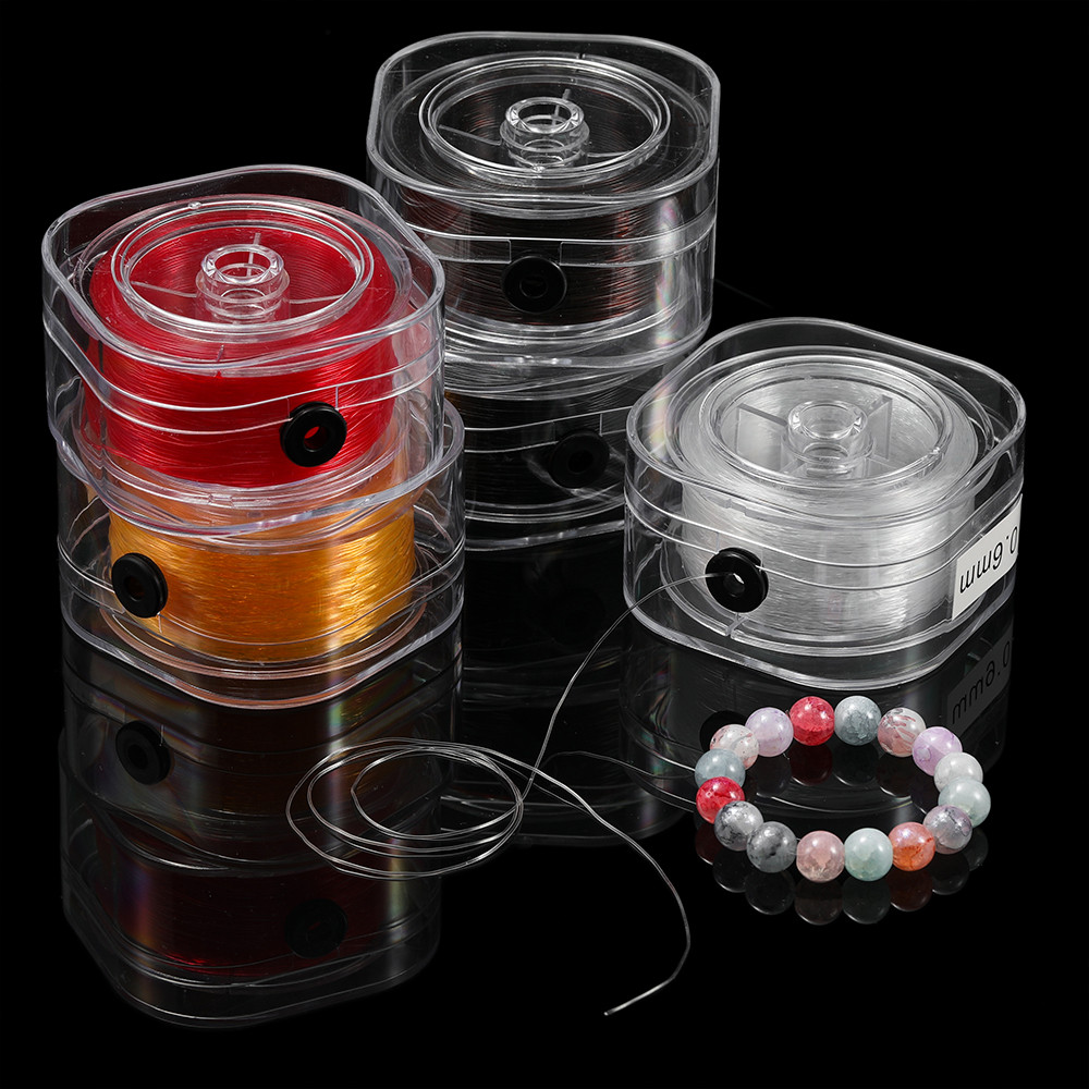 St. kunkka ด้ายยางยืดสีสันสดใส 0.5 มม. TP ด้ายกลม ด้ายลูกปัดสําหรับ DIY สร้อยข้อมือลูกปัดสร้อยคอทํา