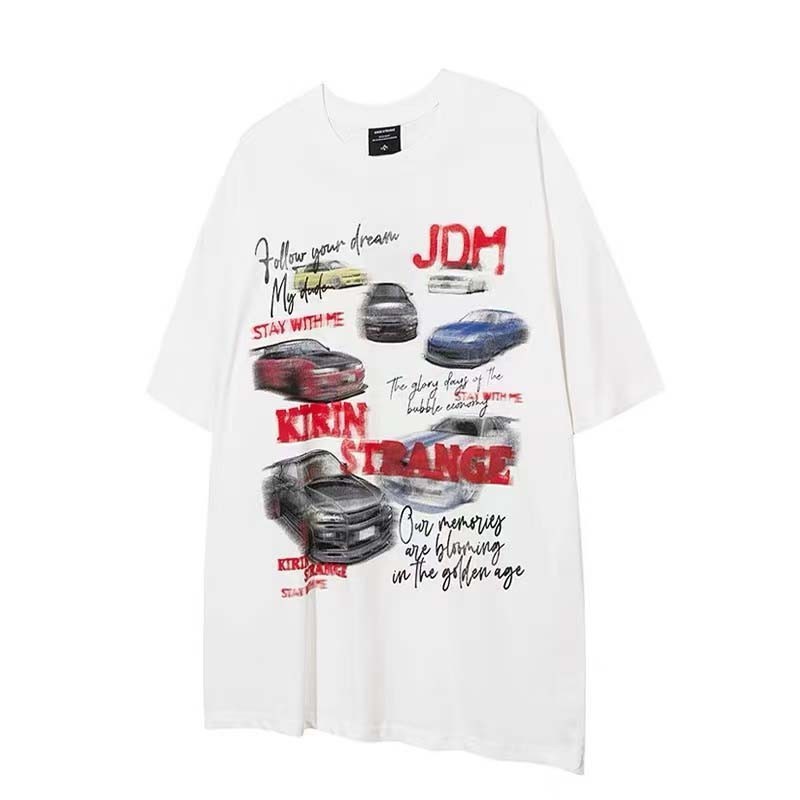 (จัดส่งตลอด 24 ชั่วโมง)Woo Right เสื้อยืดคอกลม แขนสั้น ลาย สีขาว สไตล์วินเทจ เรโท สําหรับนักเรียน
