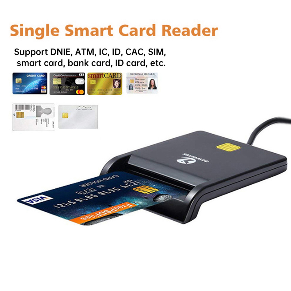 เครื่องอ่านบัตรประชาชน ZW-12620-1 Smart Card Reader แบรนด์ Zoweetek ของแท้ รับประกันคุณภาพ ID Card Reader COD