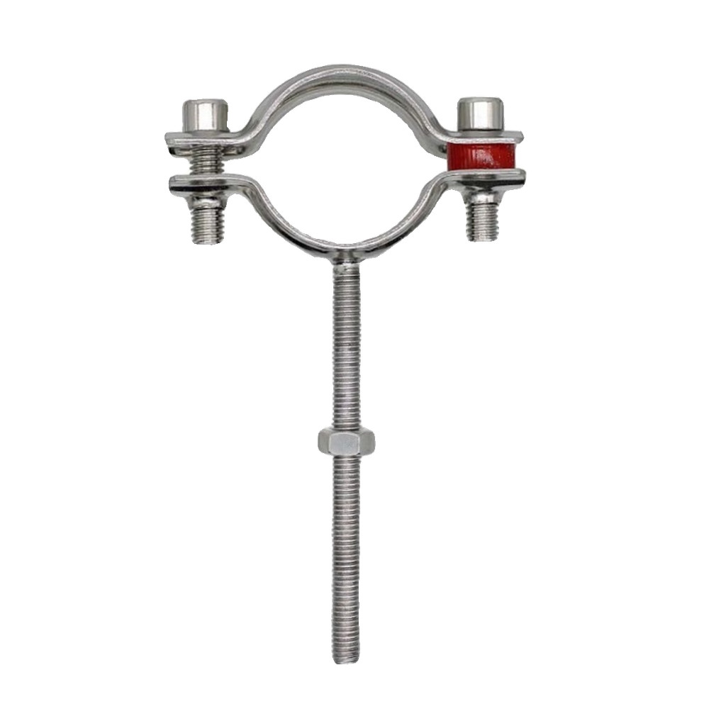 ส่งออก304สแตนเลสชายเกลียวยึดท่อยึดท่อสายฟ้าท่อแขวนหัวเข็มขัดห่วงคงที่ท่อน้ําสนับสนุนกรอบ - รูปที่ 3