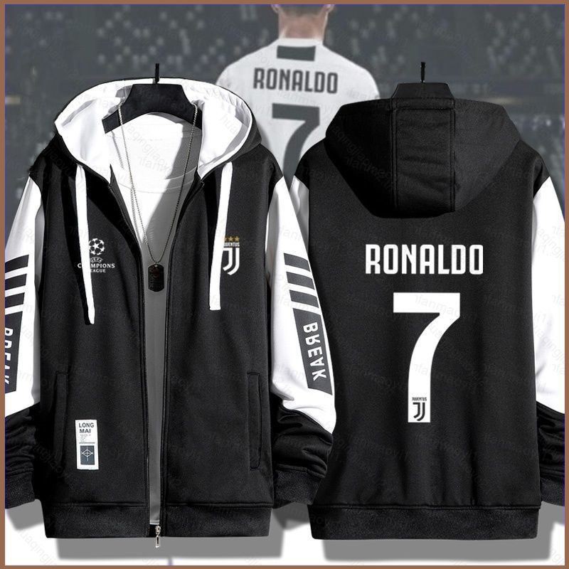 คริสเตียโน โรนัลโด้ หมายเลข 7 ฟุตบอลเสื้อกันหนาวหมวกอะนิเมะเสื้อยืด ไม่จํากัดเพศ แขนยาวด้านบนคอสเพลย์ 3ง เสื้อสวมหัว