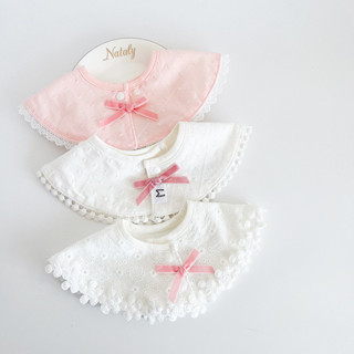 เอี๊ยมเด็กระบายอากาศเด็กสาวกลวงน้ําลายผ้าขนหนูรอบลูกไม้เอี๊ย…