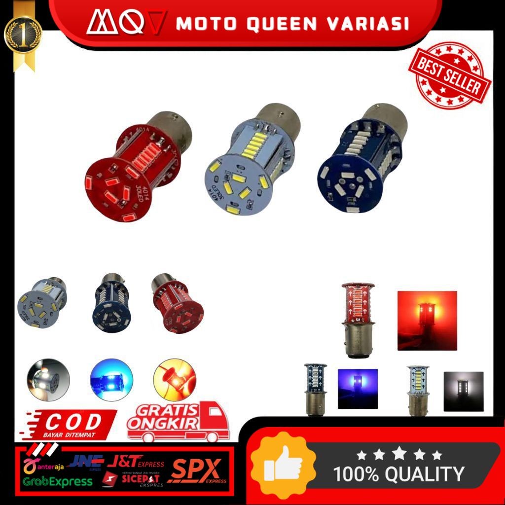 MATA 30 LED วิ่งเบรค STOP โคมไฟ 30 EYES เบรค STOP โคมไฟ 30 EYES แฟลชวิ่งโหมด UNIVERSAL สําหรับรถจักร