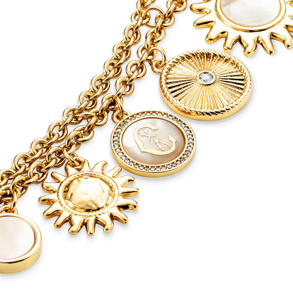CHARRIOL สร้อยข้อมือ 06-464-1274-0 Bracelet - Yellow Gold Plated Over Brass - Sunflare
