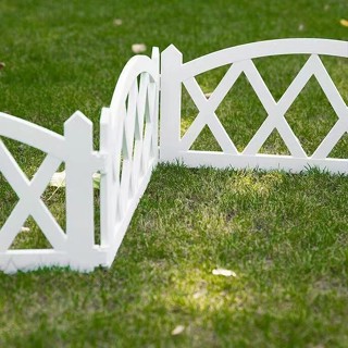 รั้วตกแต่งสวน รั้วกลางแจ้ง ในร่มและกลางแจ้ง 60*34cm รั้วพลาส…