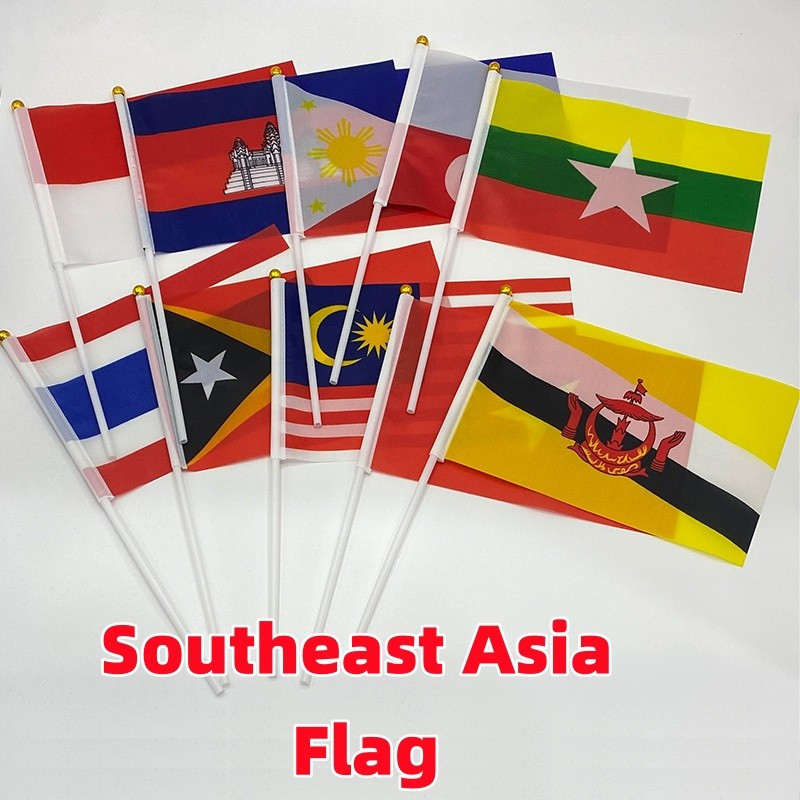Asian All Country Flag เอเชียตะวันออกเฉียงใต้ธงมือถือขนาดเล็กเวียดนาม,Brunei Laos,Philippines Myanma
