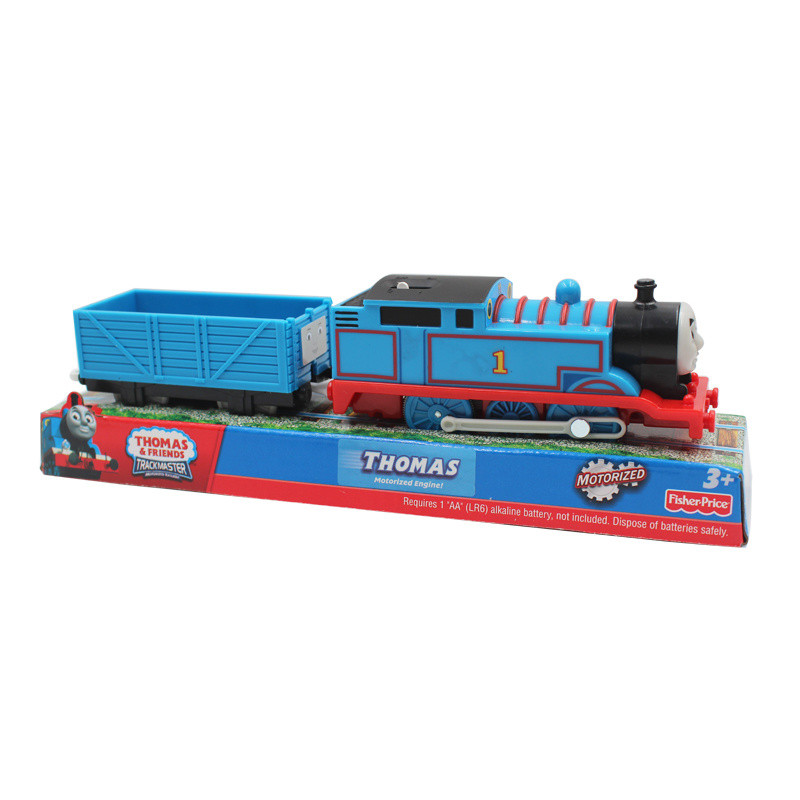 รถไฟโทมัส tomy thomas the tank engine thomas train ของเล่นพลาสติกรถไฟฟ้าแบบสองส่วนของ Thomas the Tan