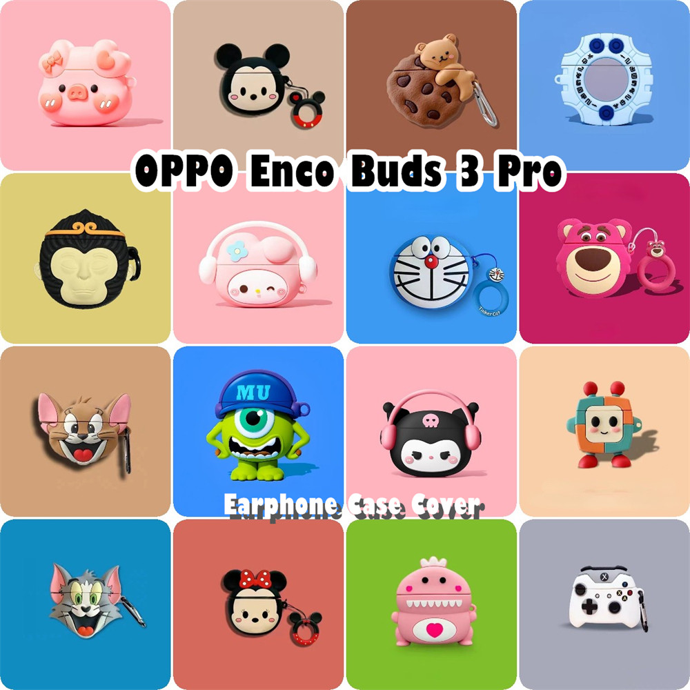 READY STOCK!นําไปใช้กับ OPPO Enco Buds 3 Pro เคส Case เคสหูฟัง การ์ตูนง่าย ซิลิโคนนุ่ม เคส เคสหูฟัง NO.1