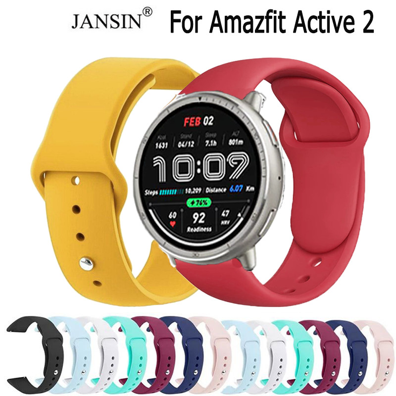 สร้อยข้อมือหนังสายนาฬิกาสําหรับ Amazfit Active 2 Square WithStrap เปลี่ยนนาฬิกาข้อมือ 20 มม.Corrrea