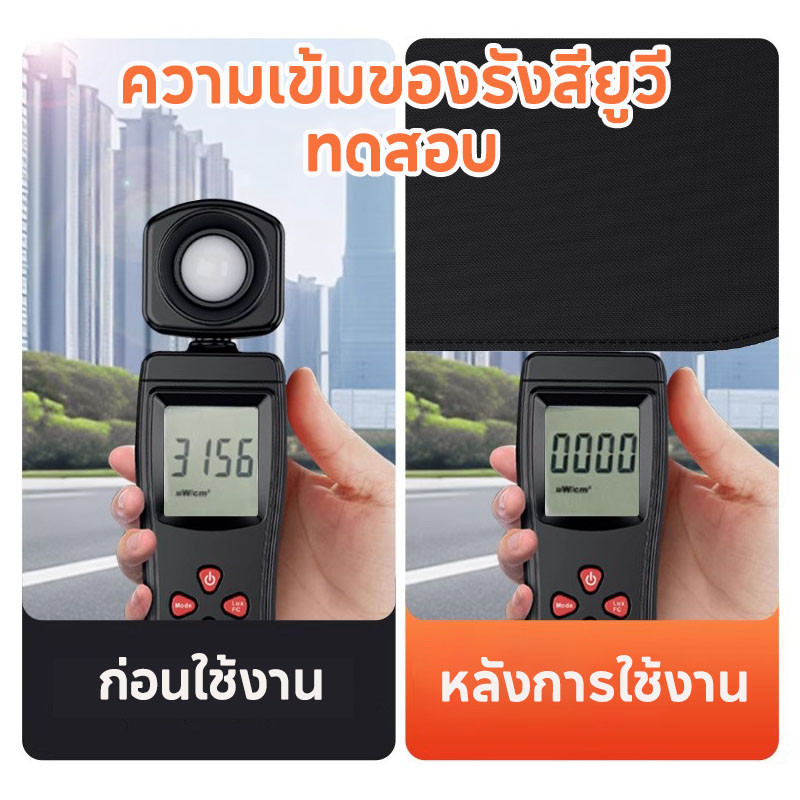 พร้อมส่ง ม่านบังแดดรถยนต์ ม่านบังแดดด้านข้าง กันแดด กันUV ป้องกันแสงสะท้อน พับ ม่านบังแดดหน้าต่างด้านข้าง แบบสากล - รูปที่ 3