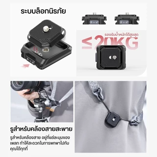 Ulanzi UKA01 Quick Release Kit เพลทกล้อง เพลทปลดเร็ว ต่อขาตั้ง ระบบ Uka/F38 รองรับ DSLR mirrorless