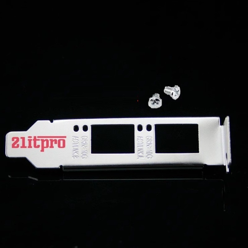 I/O IO Shield BackPlate สําหรับ Intel X710-DA2 X722-DA2 การ์ดเครือข่ายไฟเบอร์ออปติกพอร์ตคู่ X710-SR2