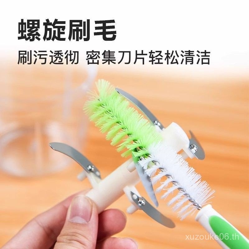 แปรงทำความสะอาดใบมีดเครื่องบดเนื้อและเครื่องทำนมถั่วเหลือง แปรงพิเศษ อเนกประสงค์ ทำความสะอาดช่องว่าง เครื่องมือทำความสะอาดเครื่องปั่น - รูปที่ 4