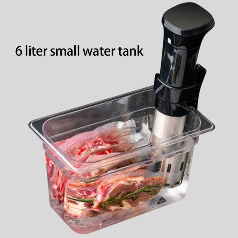 Winu ความจุ 6L Sous Vide คอนเทนเนอร์สําหรับห้องครัวบ้านโปร่งใสอุณหภูมิต่ํา Slow Cooker Case สําหรับก