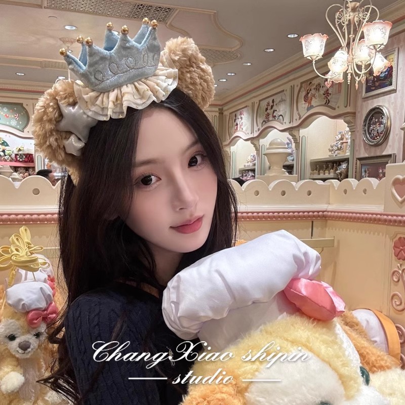 ที่คาดผมหมีดัฟฟี่ตุ๊กตาน่ารักที่คาดผมฉลองฝันดิสนีย์สวนสนุกที่คาดผมภาพ