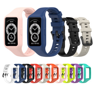 สายซิลิโคนพร้อมเคสสําหรับ Huawei Band 7 6 Honor Band 6 Pro