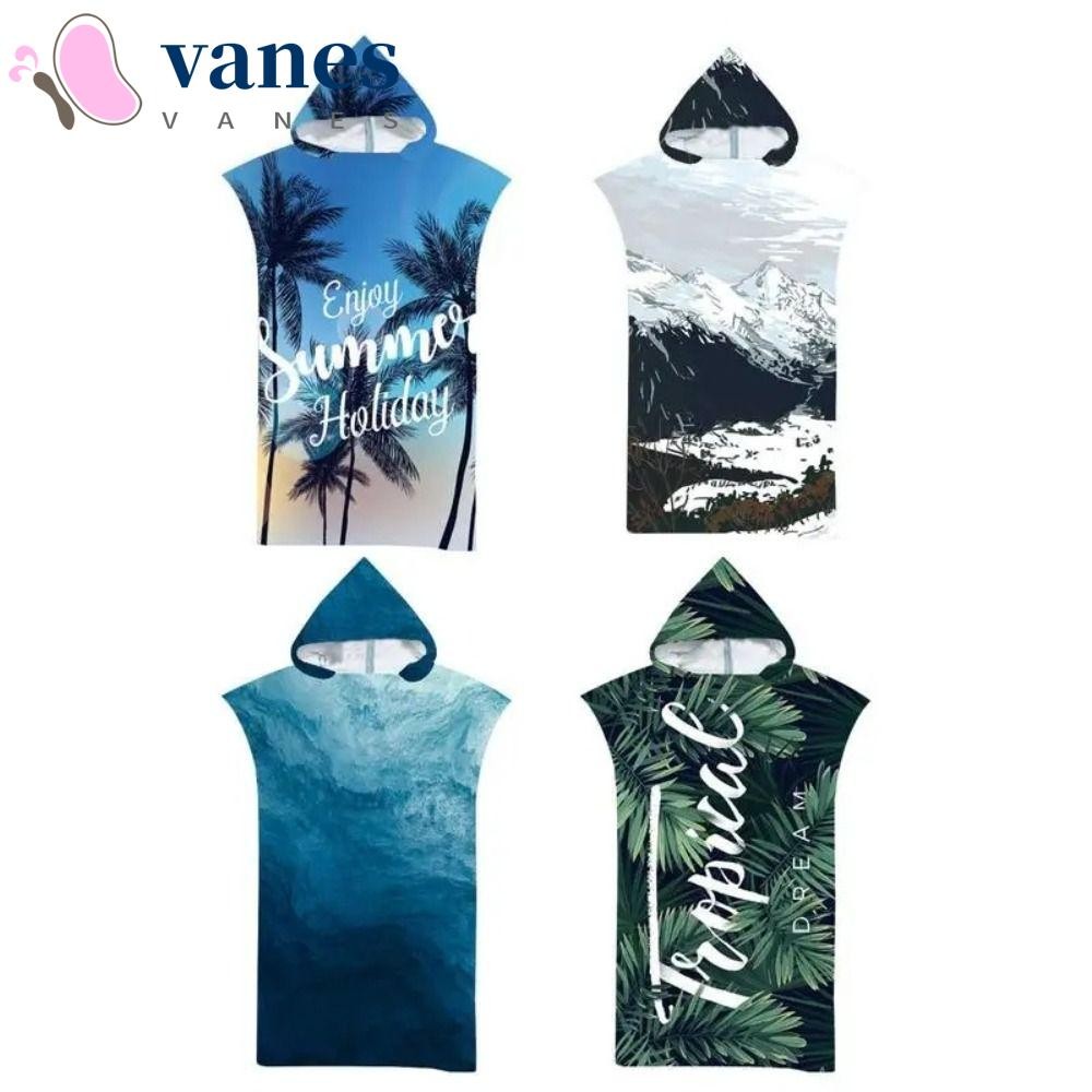 ผ้าขนหนูชายหาด NAESV, ผ้าขนหนูอาบน้ํามีฮู้ดไมโครไฟเบอร์, ผ้า Surf Poncho ดูดซับเสื้อคลุมอาบน้ําว่ายน้ําแห้งเร็วเด็ก