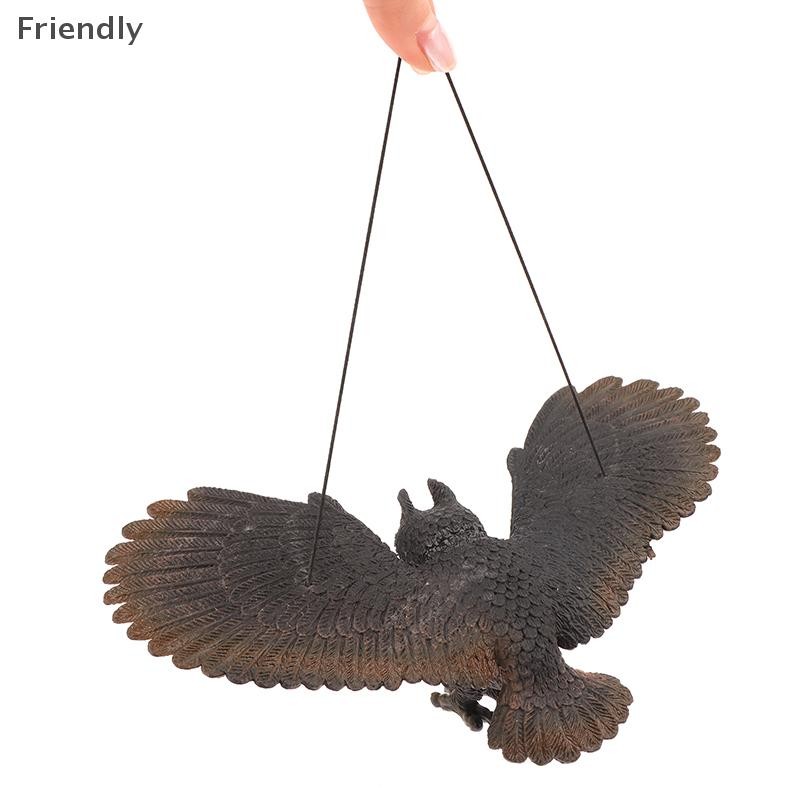 [Friendly] 1 ชิ้นกลางแจ้ง Eagle Figurine Bird Deterrent พลาสติก Eagle เครื่องประดับ Vivid Flying Bird Decoy Garden หุ่นไล่กา Boutique - รูปที่ 5
